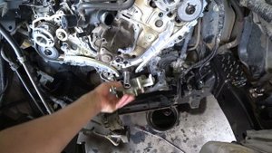 Замена цепей на VK56 без снятия поддона часть 2