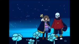 [Flowerfell] Sans x Frisk ( you can be king again)