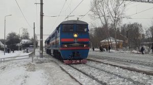 "На разгон!" Тепловоз 2ТЭ116-525