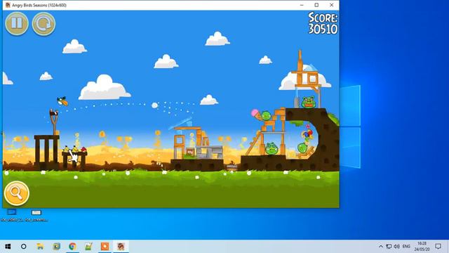 Playing angry birds seasons for PC part 5. смотреть онлайн