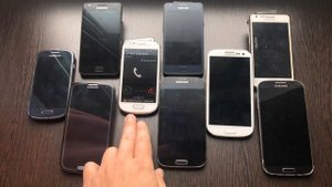 My Old Samsung Galaxy S Phones incoming call