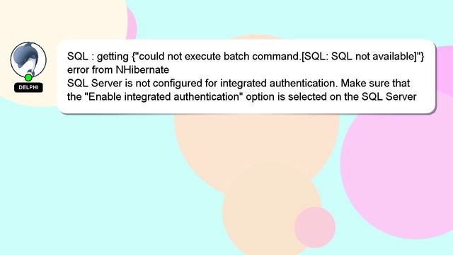 SQL : getting {"could not execute batch command.[SQL: SQL not available]"} error from NHibernate смотреть онлайн