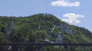 Святогорск, Лавра, мост, памятник Артема, речка Северский Донец - видео 2021