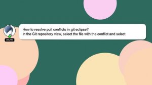 How to resolve pull conflicts in git eclipse?