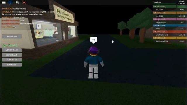 roblox money glitch for bank factory tycoon смотреть онлайн