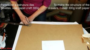 IMPRESSIONANTE!! GAVETEIRO  EM PAPELÃO para MATERIAL DE TRABALHO ou PORTA JOIAS - DIY DRAWER