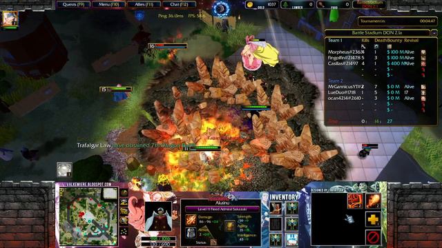😱🔥 Don Battlestadium - WC3 -Akainu vs Whitebeard One Piece Dbz Custom Valkemiere - Warcraft 3 Refor