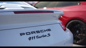 Rear view of a Porsche 911 Turbo S