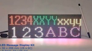 What is industrial LED text message display sign board - LMD kit