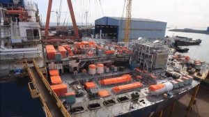 Строительство 8-го танкера-газовоза на верфи в Ульсане