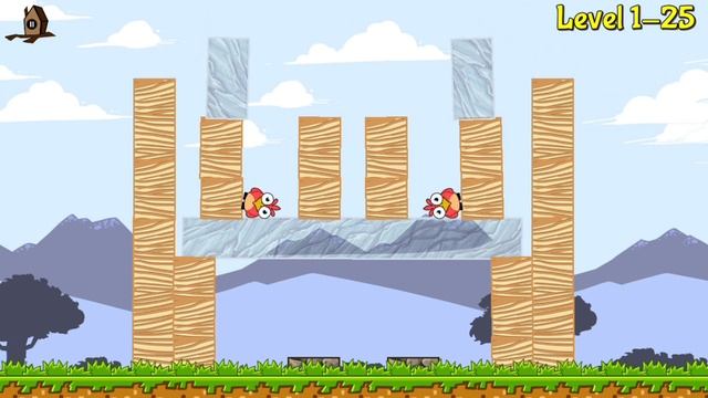 "Birds and Blocks 2" (Nintendo Switch) - Walkthrough all 40 levels of part 1! смотреть онлайн