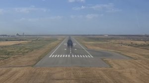 Ан-225 МРИЯ. Красивые виды из кабины экипажа и посадка в Баку, Азербайджан.