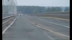 В Волгограде раскачался новый мост через Волгу
