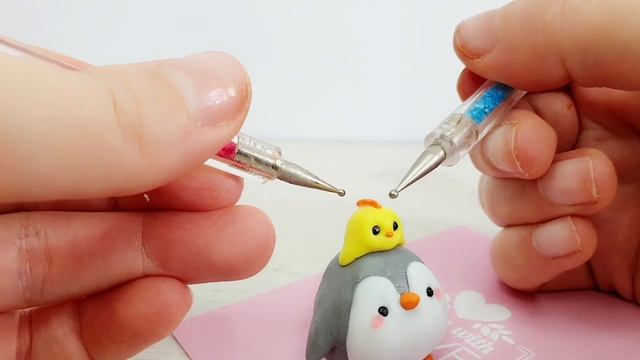 Лепка Милых Пингвинов | Фигурки из пластилина или полимерной глины