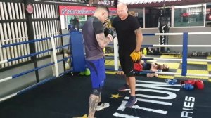 тренировки на лапах бокс