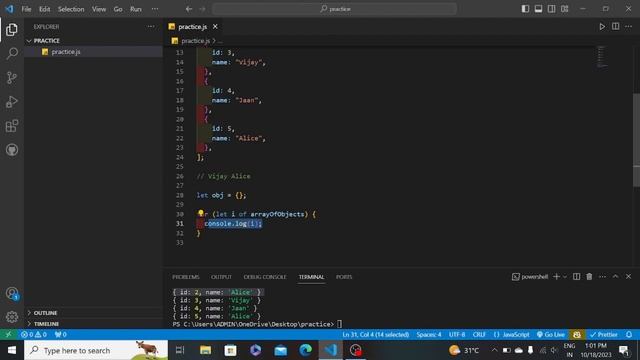 Print Common Object property and values | JavaScript Interview Preparation