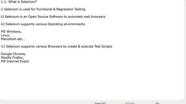 1.1: What is Selenium?