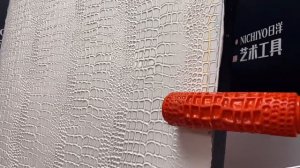 Валик декоративный, жесткий резиновый эффект "КОЖА ЗМЕИ" 180мм. STMDECOR EG324T