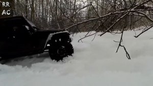 Rc Jeep Wrangler на трофи покатушке. Работа стабилизатора камеры Yi Handheld Gimbal