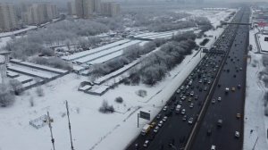 Панорамный обзор развязки МКАД - Липецкая улица