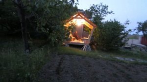 Беседка на дачу своими руками .Домик в деревне