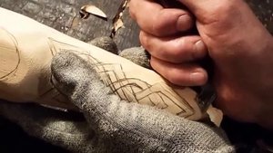 Плетёный орнамент, построение.  Резьба по дереву для начинающих. Украшение деревянных ножн