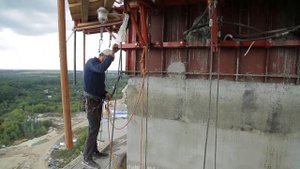 Строительство элеватора в Ельце методом скользящей опалубки