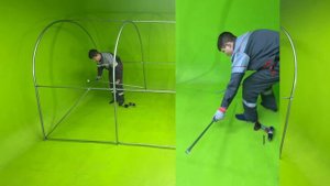 Сборка теплицы Весна XL (арочная)