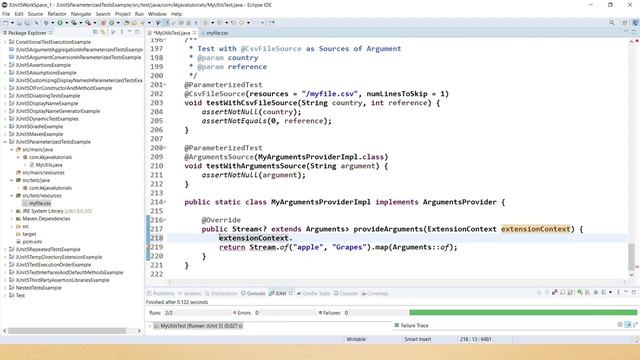 Parameterized Tests with @ArgumentsSource in JUnit 5 || @ParameterizedTest and  @ArgumentsSource