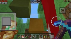 minecraft но весь мир состоит из лаки блоков часть 1