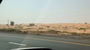 Дорога с Рас эль Хаймы в Дубай