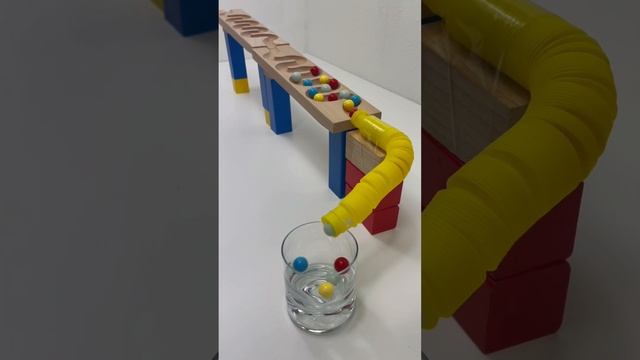 Marble Run ~ Wave Slope with Pikachu #asmr #satisfying #pikachu #shorts