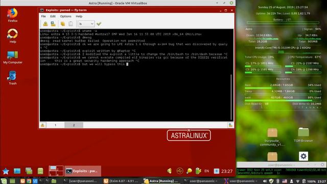 Astra Linux 1.6 exim4 local root exploit