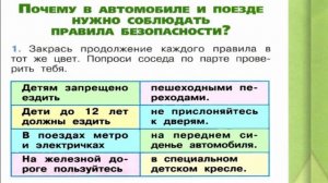 Окружающий мир. Рабочая тетрадь 1 класс 2 часть. ГДЗ стр. 45 №1