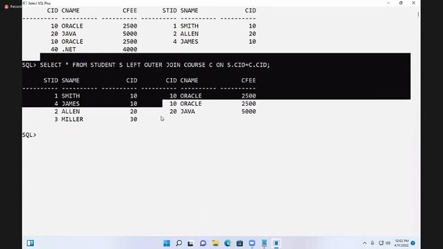 ORACLE (SQL & PL/SQL) | 11 04 22 | New Batch | New Course
