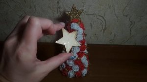 Елочка из фоамирановых роз. Елка из фоамирана