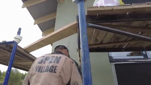 Штукатурный фасад на каркасном доме с минераловатной плитой, нанесение декоративной штукатурки