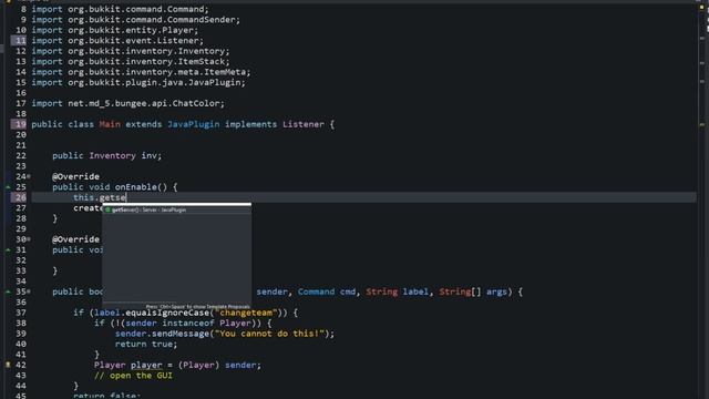 How to make a Spigot 1.15 plugin (Ep7) GUI Part 1 смотреть онлайн