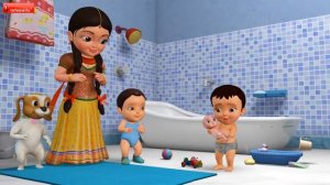 यह स्नान का समय है - Playing with Bath Toys | Hindi Rhymes for Children | Infobells