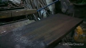 Как чистить обожженое дерево HD