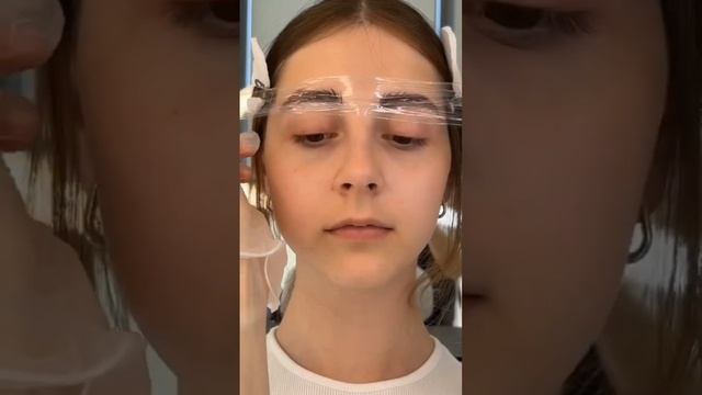 Лами бровей #ламинированиебровей #ламинирование #брови #brows