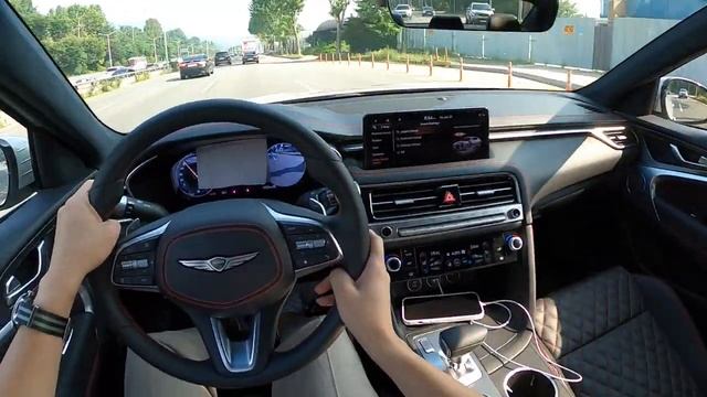 Updated Interior/Engine! The New 2024 Genesis G70 2.5T Sport POV Test Drive смотреть онлайн
