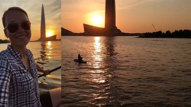 Парк 300 летия Санкт Петербурга, я и сапборд)) смотреть онлайн