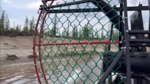 АэроЛодка Лани. Первый выезд. Прохват по реке.