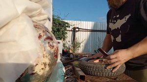 ⚠️  РЕМОНТ КОЛЕСА САДОВОЙ ТАЧКИ. КАК СДЕЛАТЬ САДОВУЮ ТАЧКУ ВЕЧНОЙ.