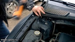 Установка амортизаторов (упоров) капота для Ford Mondeo IV от upory.ru