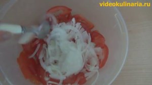 Как приготовить легкий салат из помидор