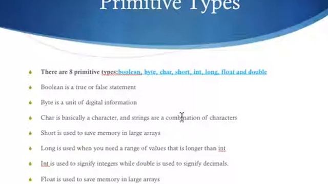 Hello World and Primitive Types смотреть онлайн