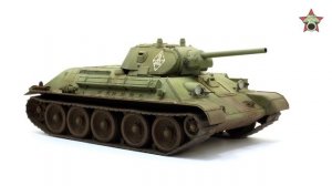 После сборки - Т-34/76 от Dragon в масштабе 1/35. Built Model T-34/76, Dragon Model, 1:35