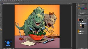 HOW TO COLOR COMICS IN PHOTOSHOP | The easy process for digitally coloring in a comic book style!